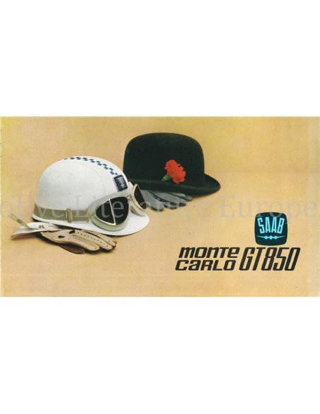 1964 SAAB MONTE CARLO GT850 BROCHURE ENGLISH