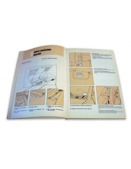 1981 FERRARI MONDIAL 8 INSTRUCTIEBOEKJE USA VERSIE 215/81