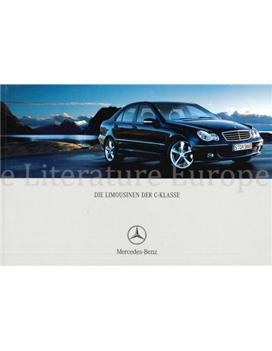 2004 MERCEDES BENZ C KLASSE LIMOUSINE PROSPEKT DEUTSCH