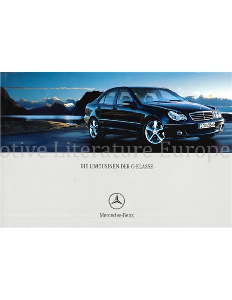 2004 MERCEDES BENZ C CLASS SALOON BROCHURE GERMAN