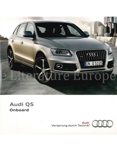 2012 AUDI Q5 OWNERS MANUAL (ONBOARD) MULTILINGUAL