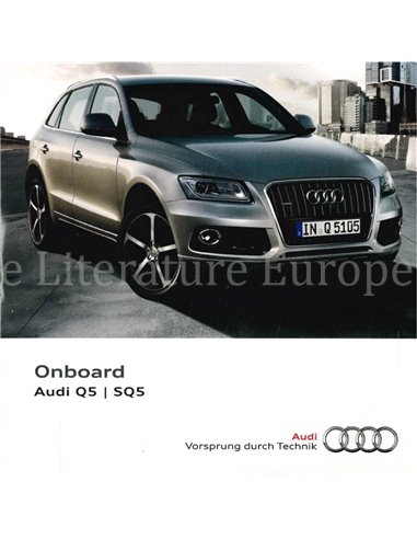 2014 AUDI Q5 |SQ5 BETRIEBSANLEITUNG (ONBOARD) MEHRSPRACHIG