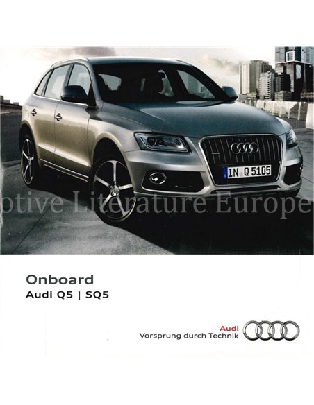 2014 AUDI Q5 | SQ5 INSTRUCTIEBOEKJE (ONBOARD) MEERTALIG