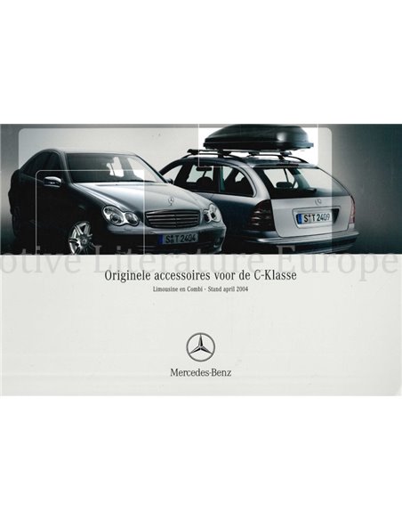 2004 MERCEDES BENZ C CLASS ACCESSORIES BROCHURE DUTCH