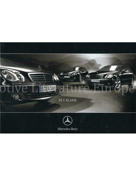 2004 MERCEDES BENZ C KLASSE PROSPEKT NIEDERLÄNDISCH