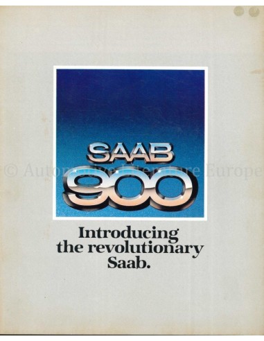 1979 SAAB 900 BROCHURE ENGLISH