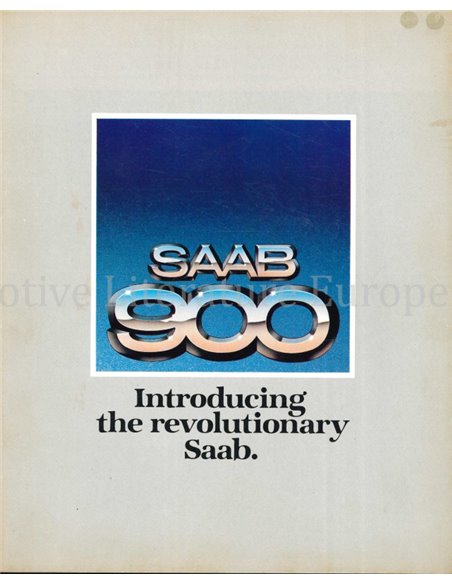 1979 SAAB 900 BROCHURE ENGELS