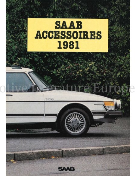 1981 SAAB ACCESSOIRES BROCHURE NEDERLANDS