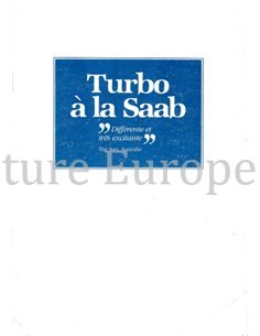 1982 SAAB 900 TURBO A LA SAAB BROCHURE NEDERLANDS