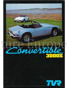 1978 TVR 3000S CONVERTIBLE BROCHURE ENGELS