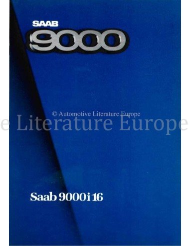 1985 SAAB 9000I 16 BROCHURE GERMAN