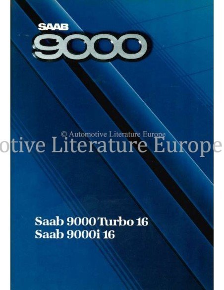 1987 SAAB 9000 BROCHURE FRANS