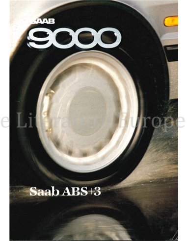 1986 SAAB 9000 ABS+3 BROCHURE DUTCH