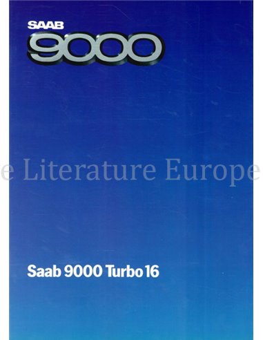 1984 SAAB 9000 BROCHURE NEDERLANDS