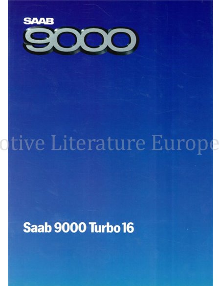 1984 SAAB 9000 BROCHURE NEDERLANDS