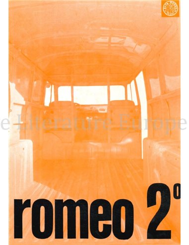 1963 ALFA ROMEO ROMEO 2 PROSPEKT ITALIENISCH