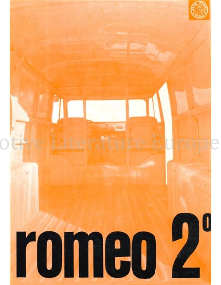 1963 ALFA ROMEO ROMEO 2 BROCHURE ITALIAN