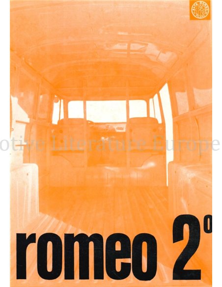 1963 ALFA ROMEO ROMEO 2 PROSPEKT ITALIENISCH