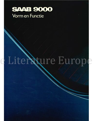 1989 SAAB 9000 PROSPEKT NIEDERLÄNDISCH