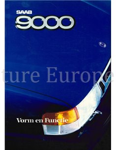 1987 SAAB 9000 FORM & FUNCTION BROCHURE DUTCH