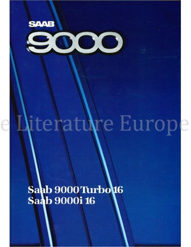 1988 SAAB 9000 BROCHURE NEDERLANDS