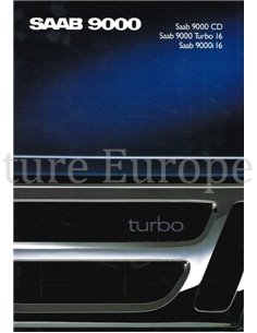 1988 SAAB 9000 BROCHURE NEDERLANDS