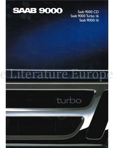 1988 SAAB 9000 PROSPEKT NIEDERLÄNDISCH
