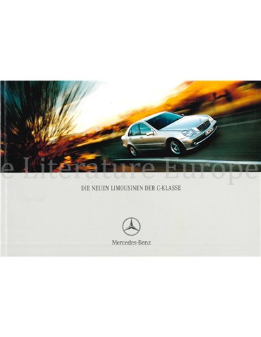 2001 MERCEDES BENZ C CLASS SALOON BROCHURE GERMAN