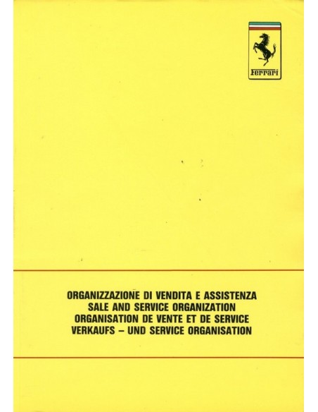 1989 VERKOOP & SERIVCE ORGANISATIE INSTRUCTIEBOEKJE 560/89
