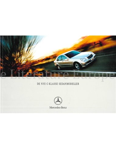2000 MERCEDES BENZ C CLASS SALOON BROCHURE DANISH