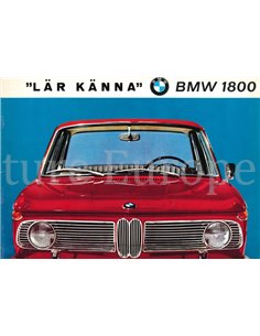 1966 BMW 1800 BROCHURE ZWEEDS