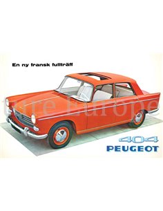 1961 PEUGEOT 404 PROSPEKT SCHWEDISCH