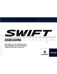 2012 SUZUKI SWIFT INSTRUCTIEBOEKJE NEDERLANDS