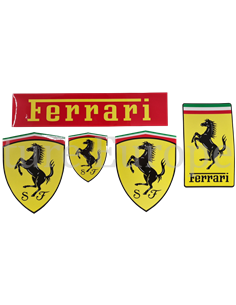 OFFICIEEL FERRARI CAVALLINO EMBLEEM 3D STICKER