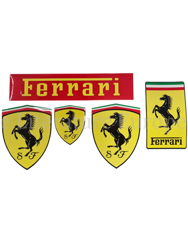 OFFIZIELLER FERRARI CAVALLINO EMBLEM 3D AUFKLEBER