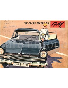1958 FORD TAUNUS 17M BROCHURE ZWEEDS