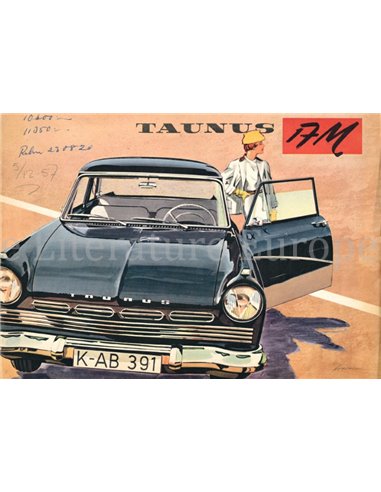 1958 FORD TAUNUS 17M PROSPEKT SCHWEDISCH
