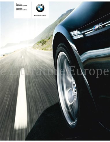 2007 BMW M6 BROCHURE GERMAN