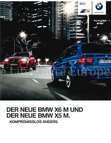 2012 BMW X5 M | X6 M BROCHURE GERMAN