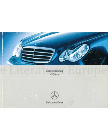 2005 MERCEDES BENZ C KLASSE INSTRUCTIEBOEKJE DUITS