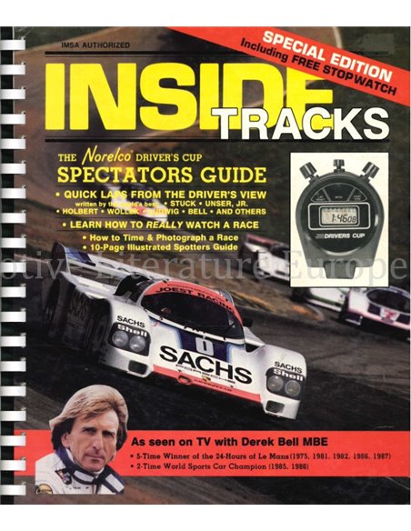 INSIDE TRACKS, THE NORELCO DRIVER'S CUP SPECTATORS GUIDE