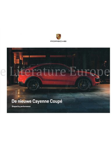 2020 PORSCHE CAYENNE COUPE BROCHURE NEDERLANDS