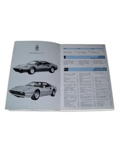 1980 FERRARI 208 GTB & GTS INSTRUCTIEBOEKJE 188/80 2