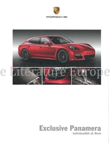 2012 PORSCHE PANAMERA EXCLUSIVE HARDCOVER PROSPEKT DEUTSCH