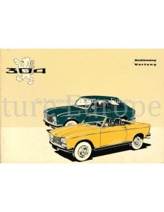 1973 PEUGEOT 304 INSTRUCTIEBOEKJE DUITS