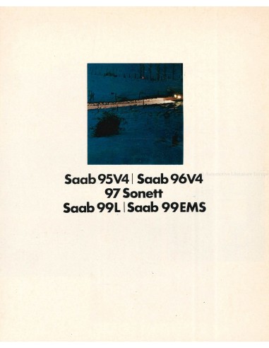 1972 SAAB RANGE BROCHURE DUTCH