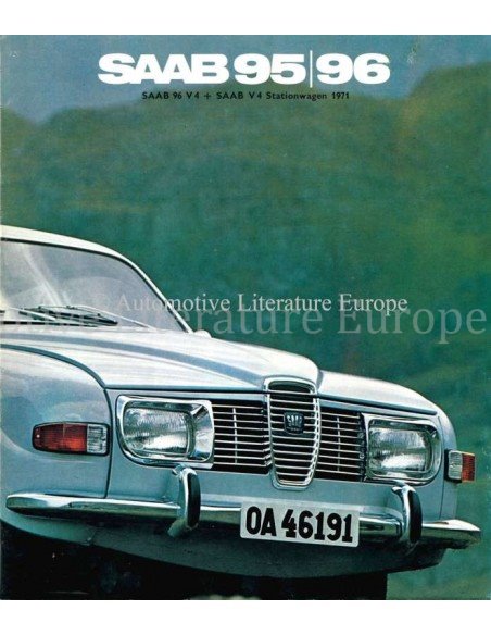 1971 SAAB 95 96 BROCHURE NEDERLANDS