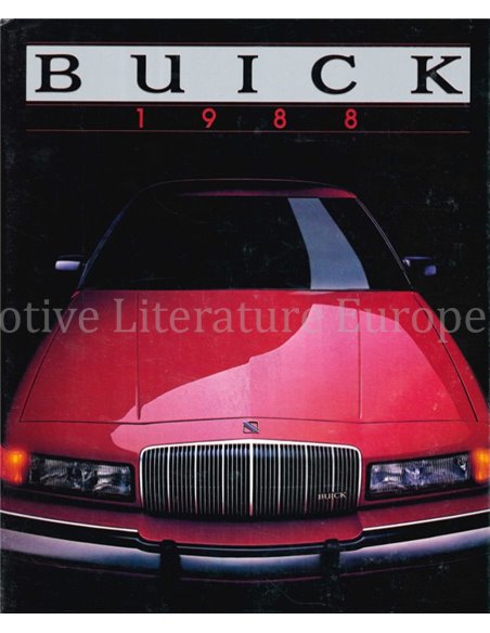 1988 BUICK RANGE BROCHURE ENGLISH (US)