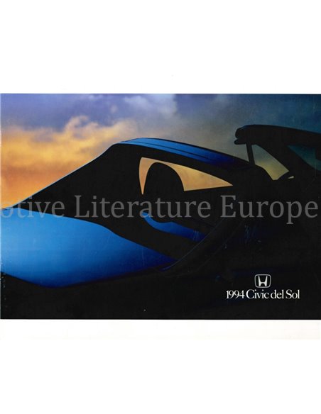 1994 HONDA CIVIC DEL SOL PROSPEKT ENGLISCH
