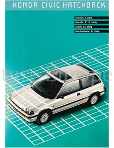 1986 HONDA CIVIC HATCHBACK PROSPEKT DEUTSCH